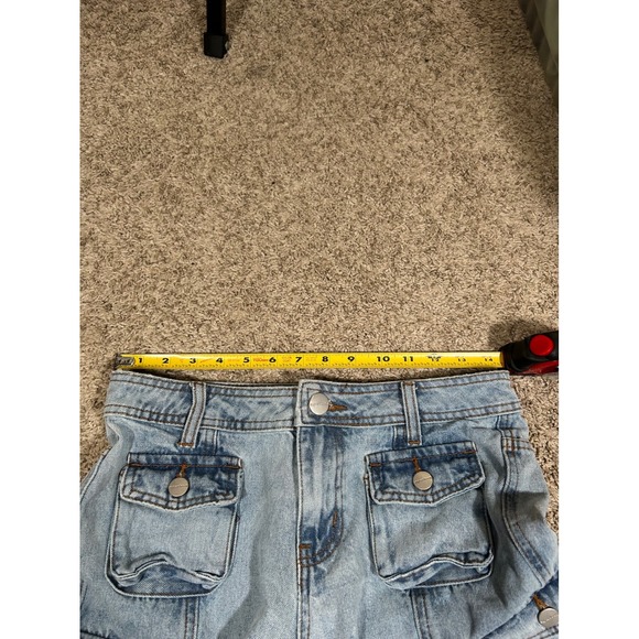 Superdown Light Wash Denim Brittany Cargo Jeans Womens Size‎ 23 - Picture 7 of 7